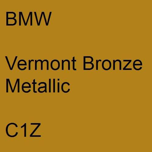 BMW, Vermont Bronze Metallic, C1Z.